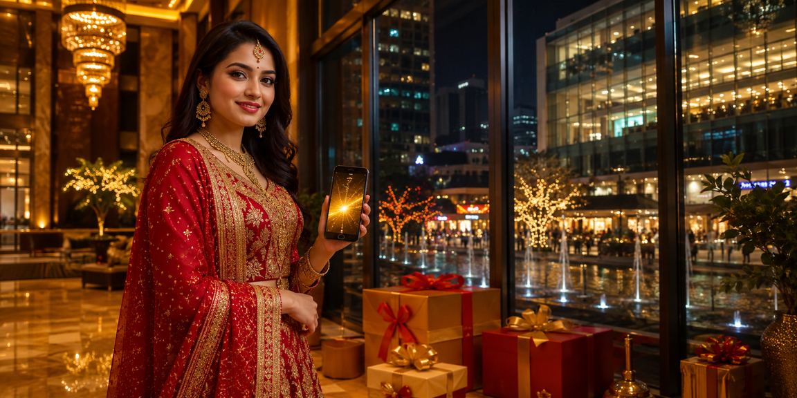 মোবাইল ক্যাসিনো রাতের বাজার দৃশ্য